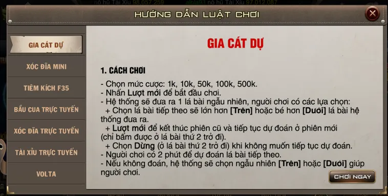Minigame Mini Gia Cát Dự Tại B52 Club Trò Chơi Độc Đáo Với Phần Thưởng Khủng