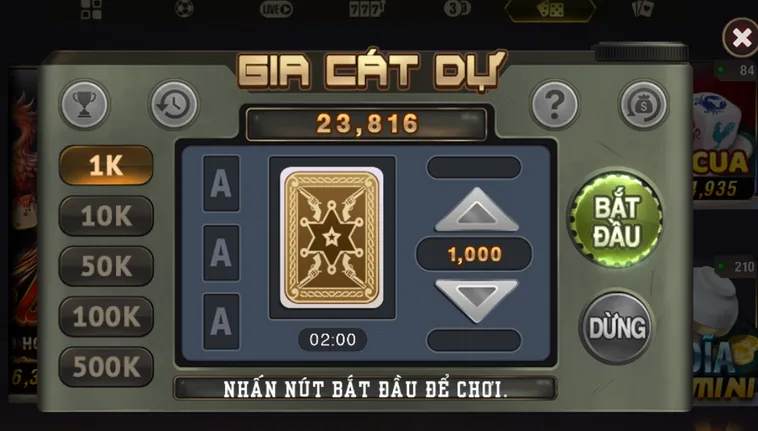 Minigame Mini Gia Cát Dự Tại B52 Club Trò Chơi Độc Đáo Với Phần Thưởng Khủng