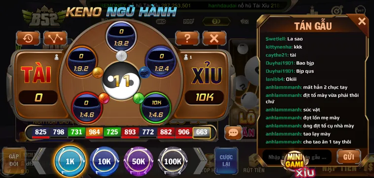 Keno Ngũ Hành Tại B52 Club Siêu Phẩm Cá Cược Dựa Theo Quy Luật Phong Thủy