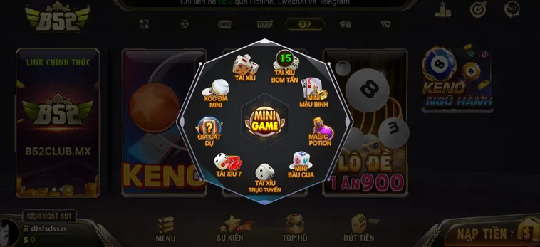 Khám Phá Thế Giới Minigame B52 Club Đỉnh Cao Với Nhiều Phần Thưởng Giá Trị