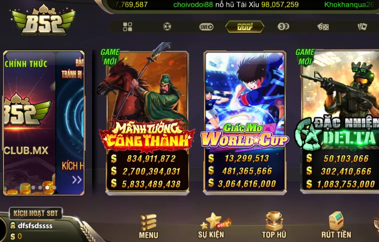 Bùng Nổ Cùng Xóc Đĩa Jackpot Livestream Tại B52 Club Nhận Thưởng Lớn Mỗi Ngày