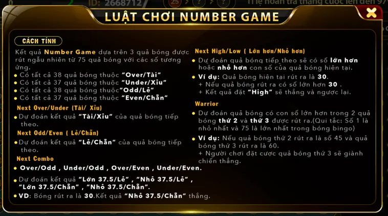 Number Game Tại B52 Club Trò Chơi Số Học Đỉnh Cao Cho Cao Thủ