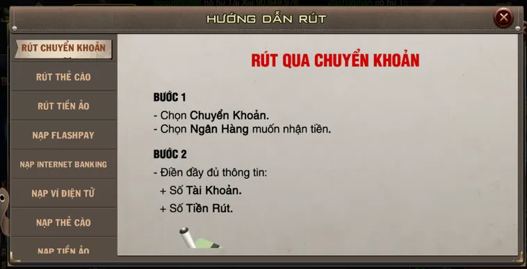 Quy Trình Rút Tiền Qua Chuyển Khoản Tại B52 Club Siêu Tốc Cho Game Thủ