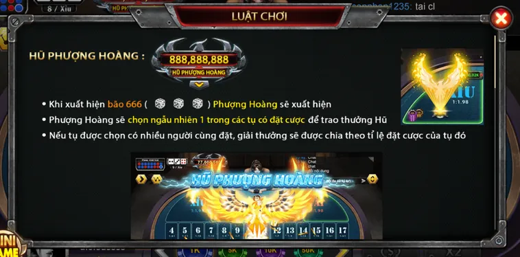 Khám Phá Casino Sicbo Phượng Hoàng Tại B52 Club Đẳng Cấp Cho Các Cao Thủ