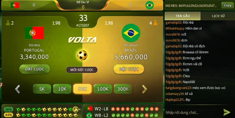 Bóng Đá Volta MD5 Tại B52 Club Sảnh Game Cá Cược Đỉnh Cao Nhất Hiện Nay