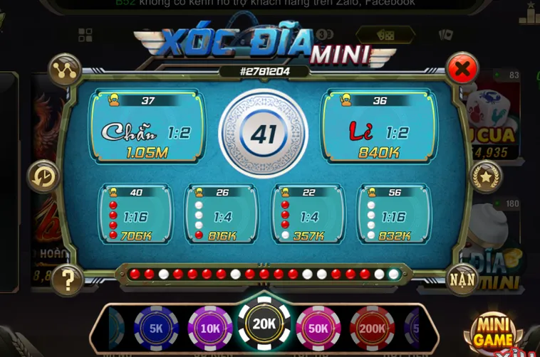 Minigame Xóc Dĩa Mini Tại B52 Club Siêu Phẩm Cá Cược Đổi Thưởng Cực Hấp Dẫn